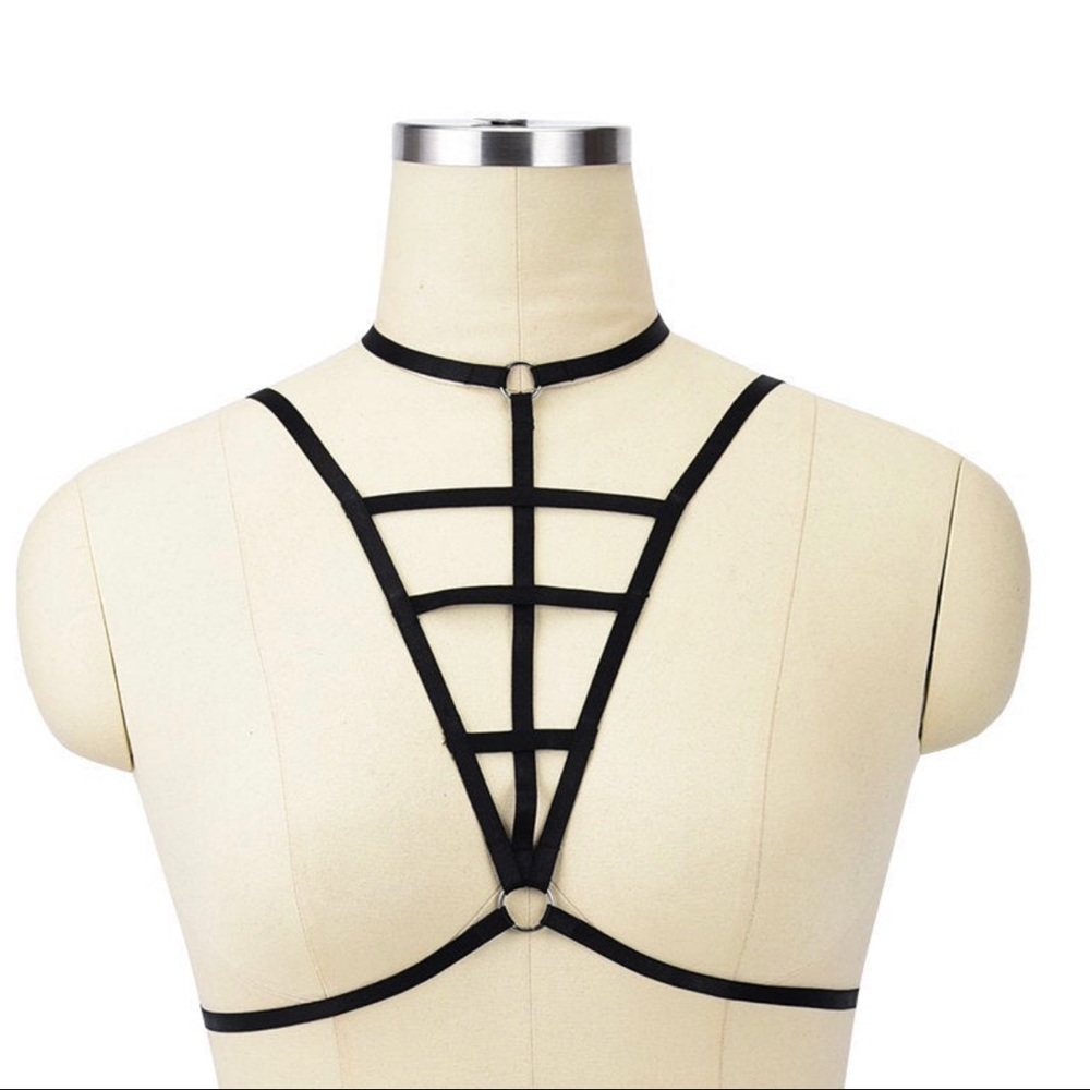 New! Halter Strap Cage Bras. High stretch.